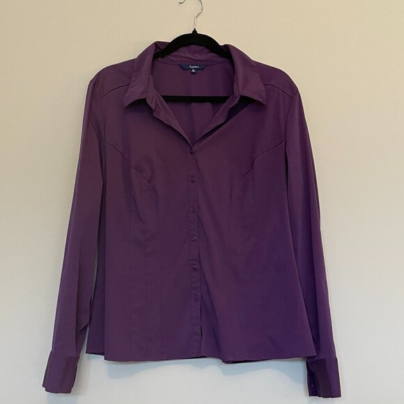 Purple Button Down Dress Shirt Long Sleeves Reitman's XL - Picture 1 of 7